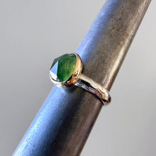 Hydrogrossular Garnet Ring | 14k gold Bezel | Size 7.75
