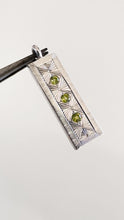 Hand Engraved Peridot Pendant