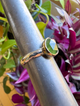 Hydrogrossular Garnet Ring | 14k gold Bezel | Size 7.75