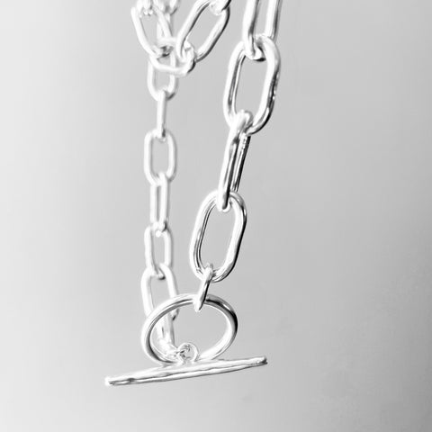 Heavy Handmade Chain with Toggle Closure