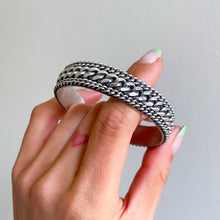 Heavy Sterling Curb Chain Cuff