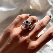 Black Onyx Chain Ring | Size 6