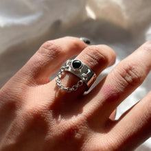 Black Onyx Chain Ring | Size 6