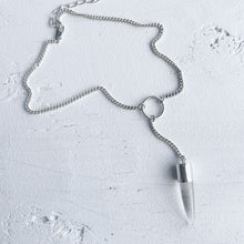 Quartz Point Curb Chain Necklace