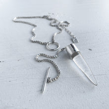 Convertible XL Quartz Dagger Toggle Necklace