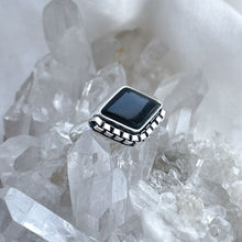 Black Onyx Ring | Diamond | Size 5.5