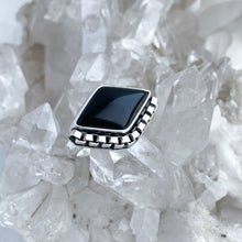Black Onyx Ring | Diamond | Size 5.5