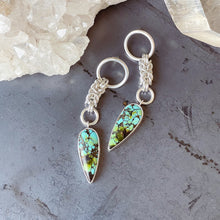 Hubei Turquoise Byzantine Weave Earrings