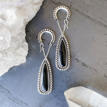Black Onyx Box Chain Ear Weights
