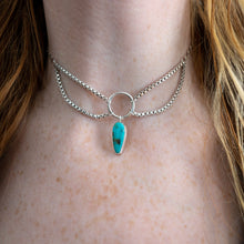 Fox Turquoise Layered Chain Choker