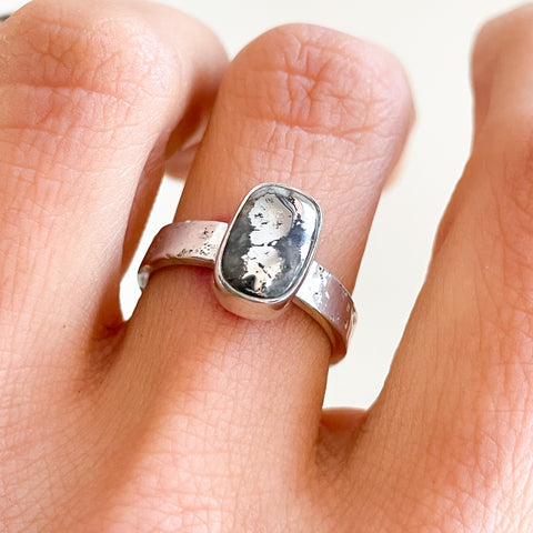 Size 7.25 Native Silver (Silver Ore) Ring