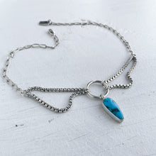 Fox Turquoise Layered Chain Choker