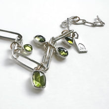 Green Gem Collector’s Charm Bracelet and Earrings