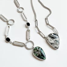 Blue Boy Variscite / Black Onyx Necklace