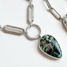 Blue Boy Variscite / Black Onyx Necklace