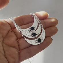 Onyx Crescent Layering Necklace